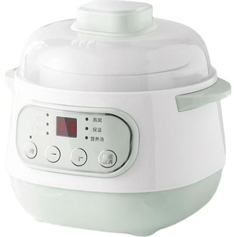 Mini-mijoteuse en céramique, marmite à soupe nid d'oiseau, pot de soupe saine, mijoteuse électrique étanche, mijoteuse électrique multifonctionnelle avec minuterie. (1/5)