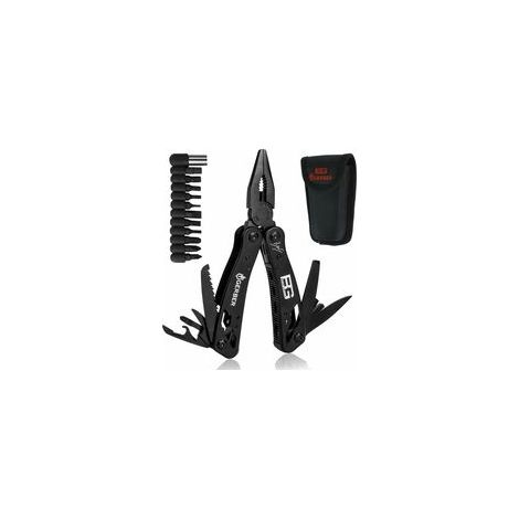 Pince multi-outils de poche 12 en 1, outil multifonction avec pince, couteau suisse militaire en acier inoxydable, ouvre-bouteille, tournevis, pince multi-usages pour la survie, le camping, la réparat (1/5)