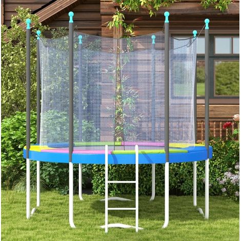 Protection de bordure de trampoline Ø244 cm multicolore, imperméable et anti-UV HAVRYA (1/5)