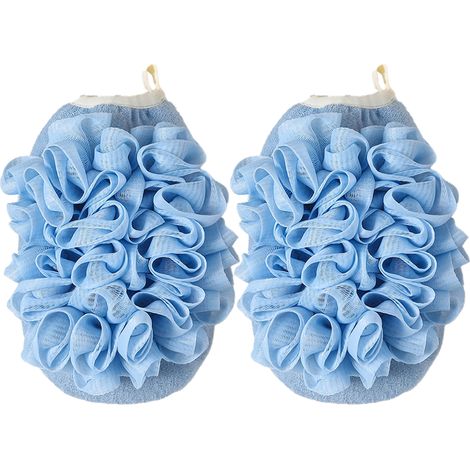 Éponge de bain, éponge loofah exfoliante pour le corps, fleur de douche nettoyante, éponge de douche pour le corps, pour hommes et femmes (1/5)