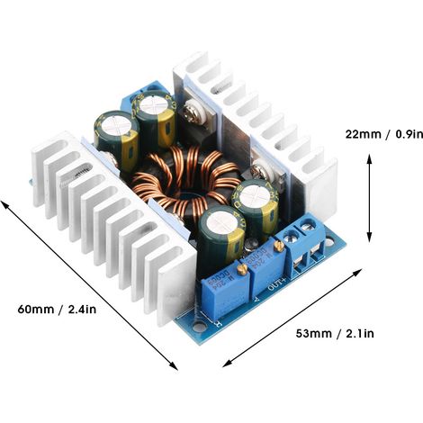 Module d'alimentation réglable DC-DC8A élévateur/abaisseur automatique à tension/courant constant pour la charge solaire, éolienne et de véhicules (1/5)