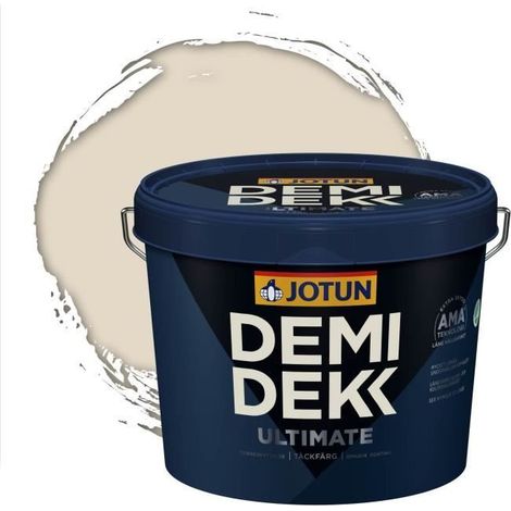 Peinture Bois - DEMI DEKK ULTIMATE - Satinée - RAL 1013 - Blanc Perlé - 3L (1/2)
