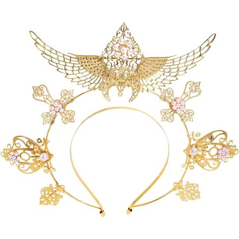 Serre-tête mignon en forme d'ange pour cosplay, fête, adolescent, spectacles, accessoires pour cheveux (1/5)