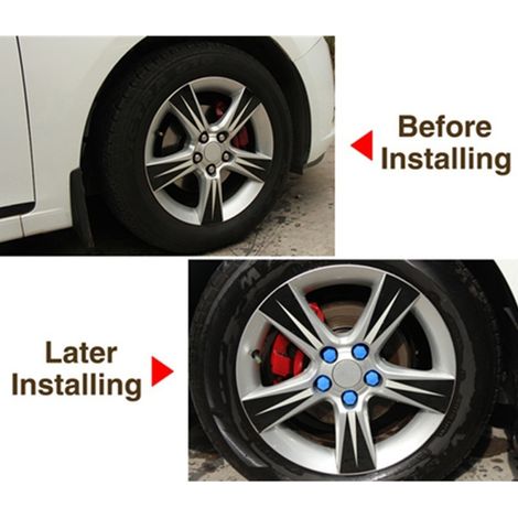 Modification automobile : 20 bouchons de roue de 19 mm avec cache-poussière décoratifs (gris) (1/5)
