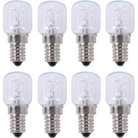 Ampoule halogène haute température E14 (8 x 500 °C, 25 W) pour four à bulles, culot E14, 250 V, ampoule quartz 25 W (1/5)