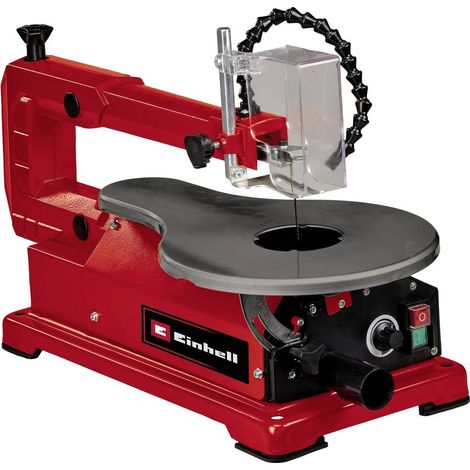 Einhell 4309047 TC-SS 406 E Sega da Traforo 120 W Altezza Taglio 50 mm Piano Inclinabile 47° Velocita' Variabile Soffiatore 2 Lame Incluse (1/10)