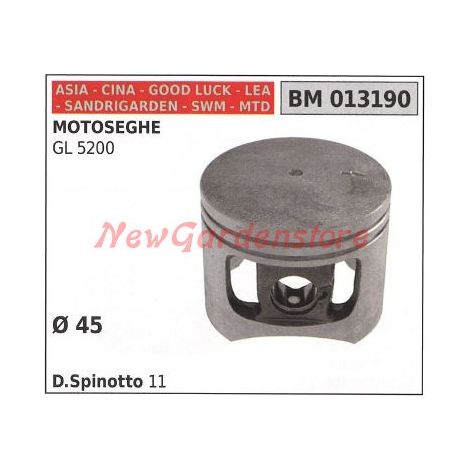 Pistone per motosega GL5200 Ø 45mm CINA 013190