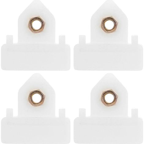 4 clips de fixation pour glissière de vitre de lève-vitre automobile, clips de retenue pour vitre de porte, supports de lève-vitre, clips de retenue pour glissière de vitre en plastique (1/5)