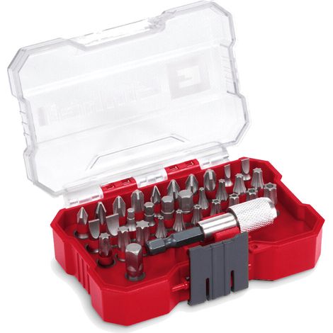 Set di punte originali Einhell XS-CASE da 32 pezzi (punte da 25 mm, portapunte a cambio rapido da 60 mm, adattatore con attacco esagonale da 1/4", compresa la scatola di custodia) (1/5)