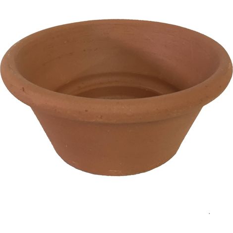 MINI VASO IN TERRACOTTA DIAM cm 12 X h 5,5 x base 7,5 CA 4 (1/2)