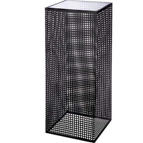 Colonne Retino en Verre et métal Noir Hauteur 100 cm Largeur 27 cm Colonne décorative (1/2)