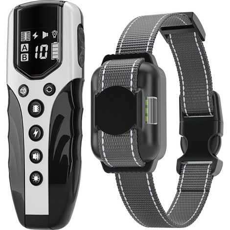 Nouveau collier de dressage pour chien avec télécommande, collier anti-aboiement automatique, clôture électronique pour animaux, dispositif de dressage et anti-aboiement (1/2)