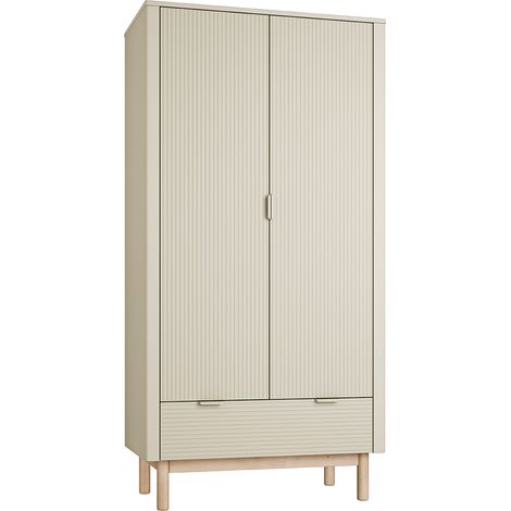 Armadio 2 ante 1 cassetto Miloo champagne 198cm