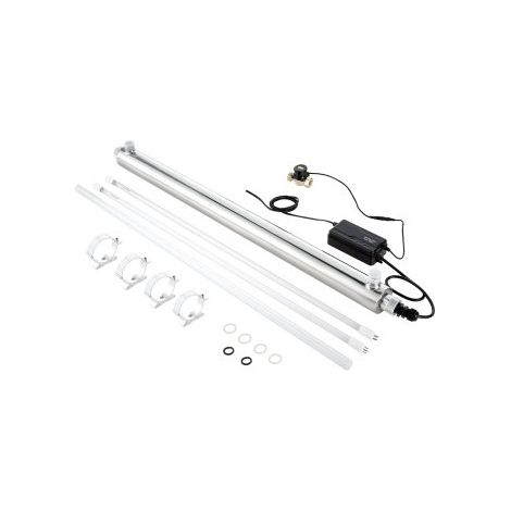 UV-Wasserreiniger 56 W 45,4 L/min vielseitiger Ultraviolett-Wasserreinigerfilter mit Edelstahlgehäuse, UV-Wasserfilter für das ganze Haus mit Quarzhülle, geeignet zum Duschen/Trinken/Reinigen (1/5)