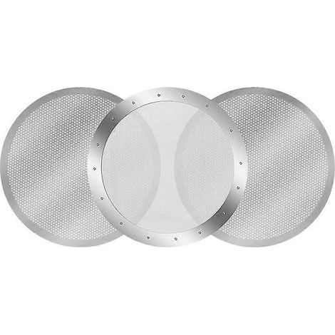 Lot de 3 filtres à café en métal compatibles avec la cafetière AeroPress. argentés (1/5)