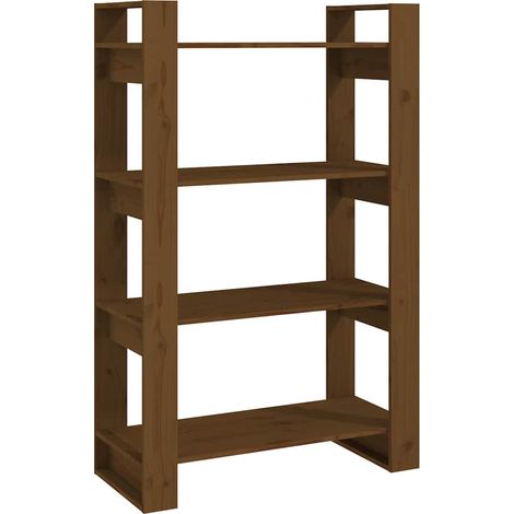 Maison Exclusive - Bücherregal/Raumteiler Honigbraun 80x35x125 cm (1/5)