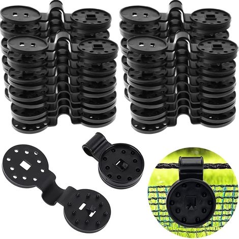40 Stück Kunststoff Clips für Schutztuch, Planenclips für Sonnensegel, Spezialclip, Befestigung klammern für Gewächshaus Outdoor Zelte, Baldachin, Sonnenschutz, Autoabdeckung, Gartennetze