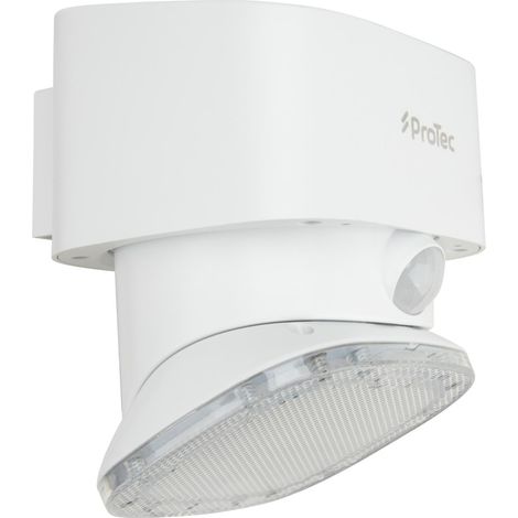 Applique murale solaire LED + détecteur mouvement IP54 Blanc - Protec