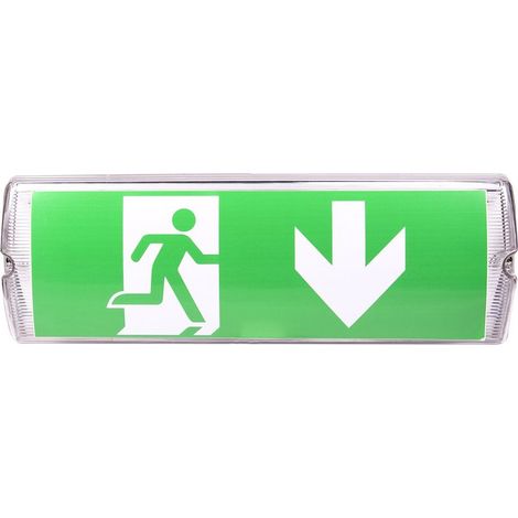 Iluminación de emergencia LED, Señal de salida/emergencia, Brillante (1/4)
