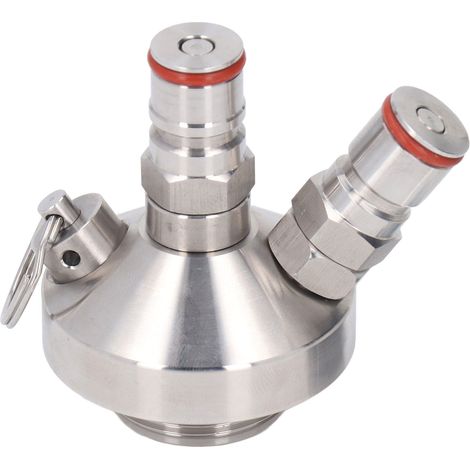 Distributeur de mini-fûts à double verrouillage à bille en acier inoxydable, pour mini-fûts de 2 L, 3,6 L, 4 L, 5 L et 10 L. (1/5)