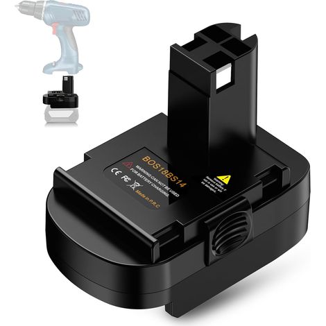 Adaptateur de batterie pour Bosch 12 V 14,4 V NI-MH, pour Bosch Professional 18 V système GBA pour outils sans fil Bosch 12 V 14,4 V GSR PSR GSR 12 VE-2 PAG 12 V PSB 12VE-2 PSR (1/5)
