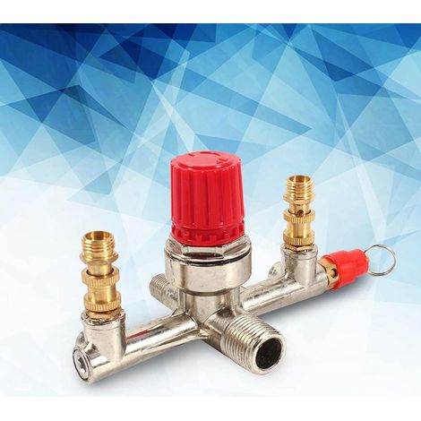 1 Commutateur Compresseur Air, Alliage, Décompression Rapide, Joint V, Étanchéité, Pour Compresseur Piston (1/4)
