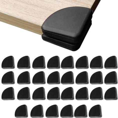 Protecteur d'angle pour Meubles Rembourrés Bébé, Pack De 30 Protections d'angle De Sécurité Enfant, Noirs Silice Protection Angle Bebe, pour Protection Contre Les Chocs Coins Table Meubles (Noir). (1/5)