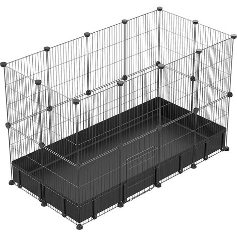 Enclos pour Lapin, clôture en métal, Cage métallique avec Tapis étanche, Montage de différentes Tailles de Cage métallique 30x38 24 pièces (1/5)