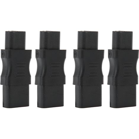 Lot de 4 adaptateurs secteur IEC320 C8 vers C13 avec boîtier PVC, pour prise d'alimentation d'ordinateur portable ou onduleur. (1/5)