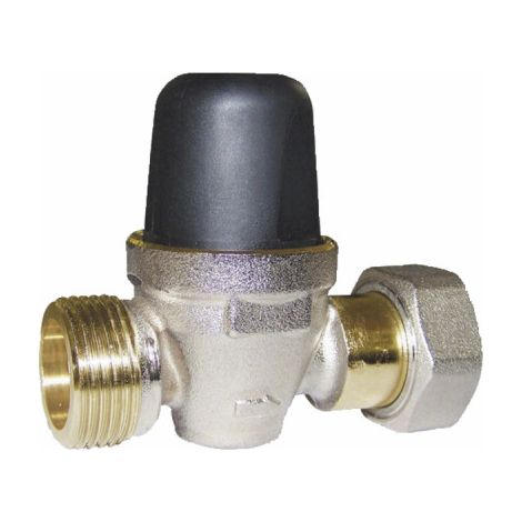 Watts – Réducteur de pression 20x27 MF – Corps laiton nickelé – Débit max. 38 l/mn – Pression max. 15 bar – Réglage ultra simple