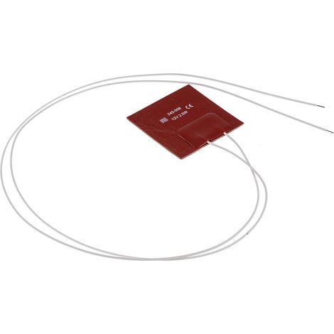 Tapis chauffant en silicone Rectangle RS PRO, 12 V c.c., 2,5 W, 50 x 50mm ( Prix pour 1 )