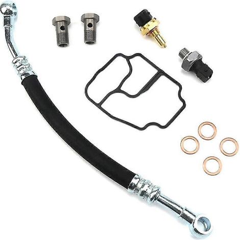 Kit de joint de carter de filtre à huile moteur et durite d'huile moteur 11361705532 pour BMW E46, E39, E53, E85, 325Ci, 530i, X5, Z3 (1/5)
