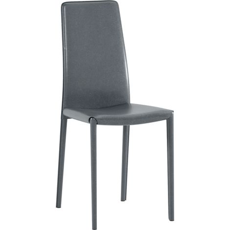 Sedia Metallo Pvc Kitty Grigio (1/5)