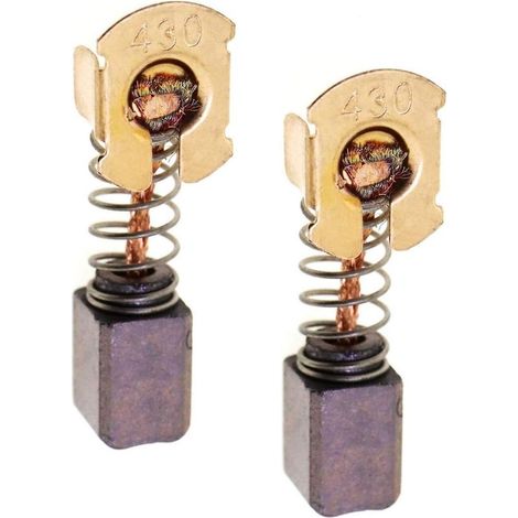 Lot de 2 balais de charbon de rechange CB-430 pour meuleuse d'angle Makita 18 V LXT DGA452 DGA452Z (1/4)