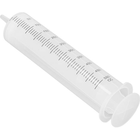 Grosse seringue PP 500 ml avec graduation outil set labo jardin pour liquide colle huile (1/5)