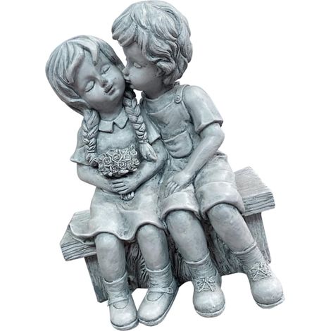 Statue De Garçon Fille Résine Décoration De Jardin Sculpture pour Garçon Fille Ornements De Jardin Résine Accessoire De Décoration Extérieure (1/5)