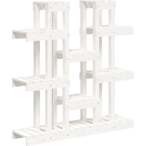 Maison Exclusive - Soporte para plantas madera maciza pino blanco (1/5)