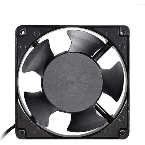 1 ventilateur de refroidissement, 120 x 120 x 38 mm, 220-240 V, 0,14 A, roulements à manchon (1/2)