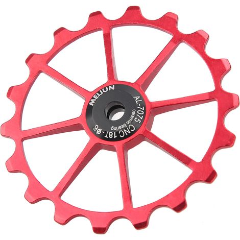 Galet de guidage 18 dents pour dérailleur arrière de vélo de route/VTT, accessoire rouge (1/5)