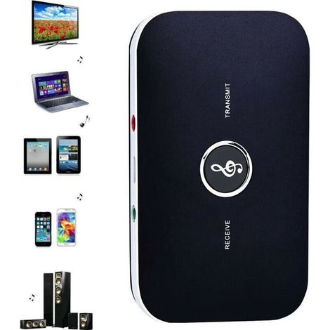 Trasmettitore e ricevitore Bluetooth 2 in 1 RT-B6, adattatore audio wireless con jack audio HiFi da 3,5 mm per smartphone, TV e PC (1/5)