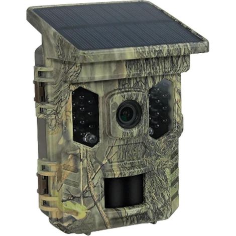 Caméra Faune Sauvage Caméra De Chasse Solaire WIFI 32mp, Panneau , Batterie Intégrée, Détection Mouvement PIR, Vision Nocturne, Suivi La Faune En Plein Air Surveillance Fiable Précise(32MP With 32GB) (1/5)