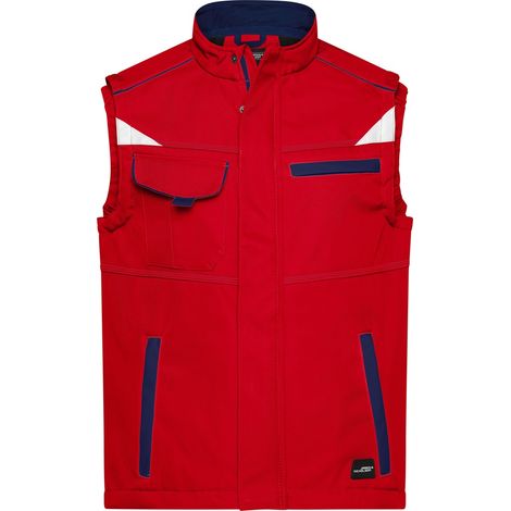 James & Nicholson Softshellweste Wind- und wasserabweisend JN852 Gr. 5XL red/navy (1/5)