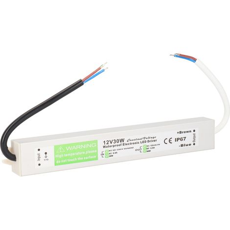 Alimentation étanche 30 W AC 90-250 V, transformateur d'alimentation, alimentation LED ultra-mince, driver, DC 12 V (1/5)