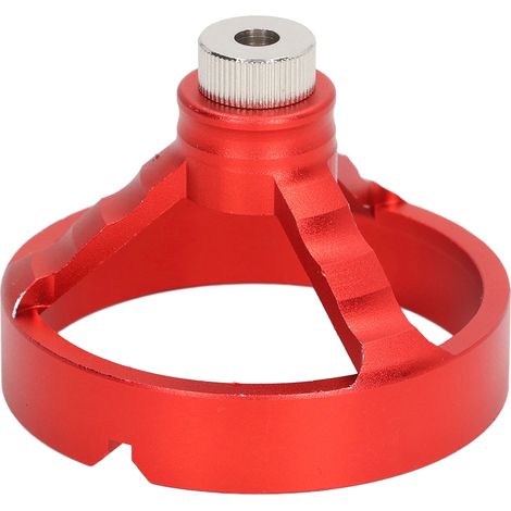 Localisateur de trous verticaux 3 en 1 avec 6 bagues de perçage, Guide de mèches pour le travail du bois, fixation de gabarit rouge (1/5)