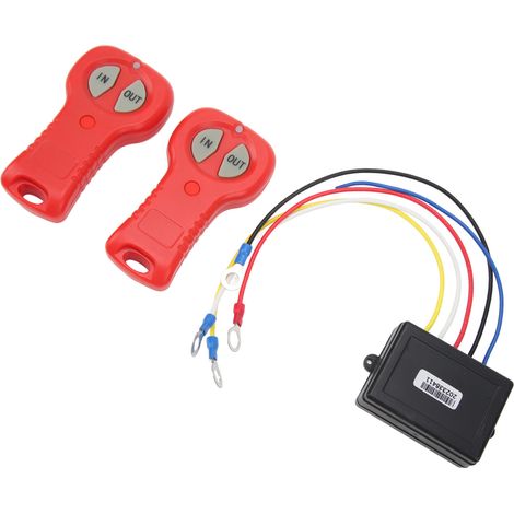 Télécommande sans fil pour treuil DC12V 24V, réponse rapide, haute sécurité, pour camion, quad, SUV (1/5)