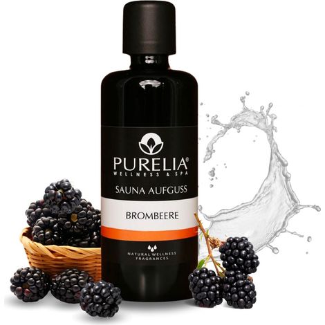 PURELIA Saunaaufguss Brombeere 100 ml natürlicher Sauna-aufguss - reine ätherische Öle (1/5)