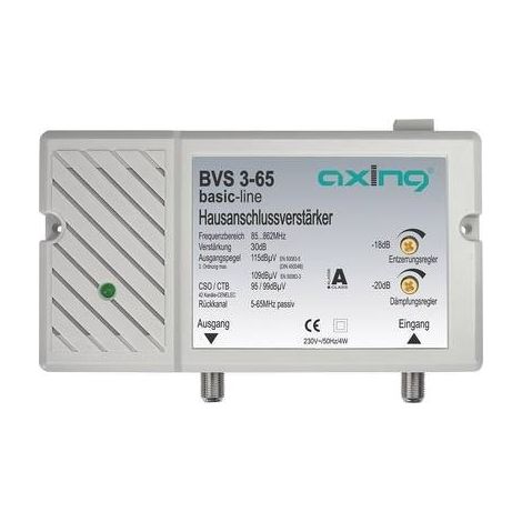 Axing BVS 3-65 Amplificatore per TV via cavo 30 dB (1/4)