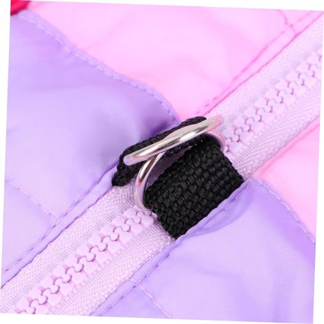 Giacca impermeabile per cani XS, calda e traspirante, gilet rosa reversibile per tenere al caldo il tuo animale domestico in autunno e in inverno (1/4)
