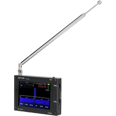 SDR-Empfänger, drahtloses Radio mit DSP, 3,5-Zoll-Touchscreen, registrierter Frequenzbereich 50 kHz – 2 GHz, ultradünne Antenne (1/5)