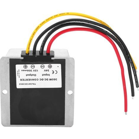 Convertitore di tensione DC-DC da 24V a 12V 30A 360W fai da te, trasformatore di alimentazione step-down THJ2412C360Z (1/5)